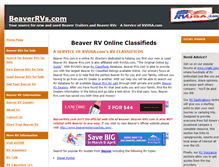Tablet Screenshot of beaverrvs.com